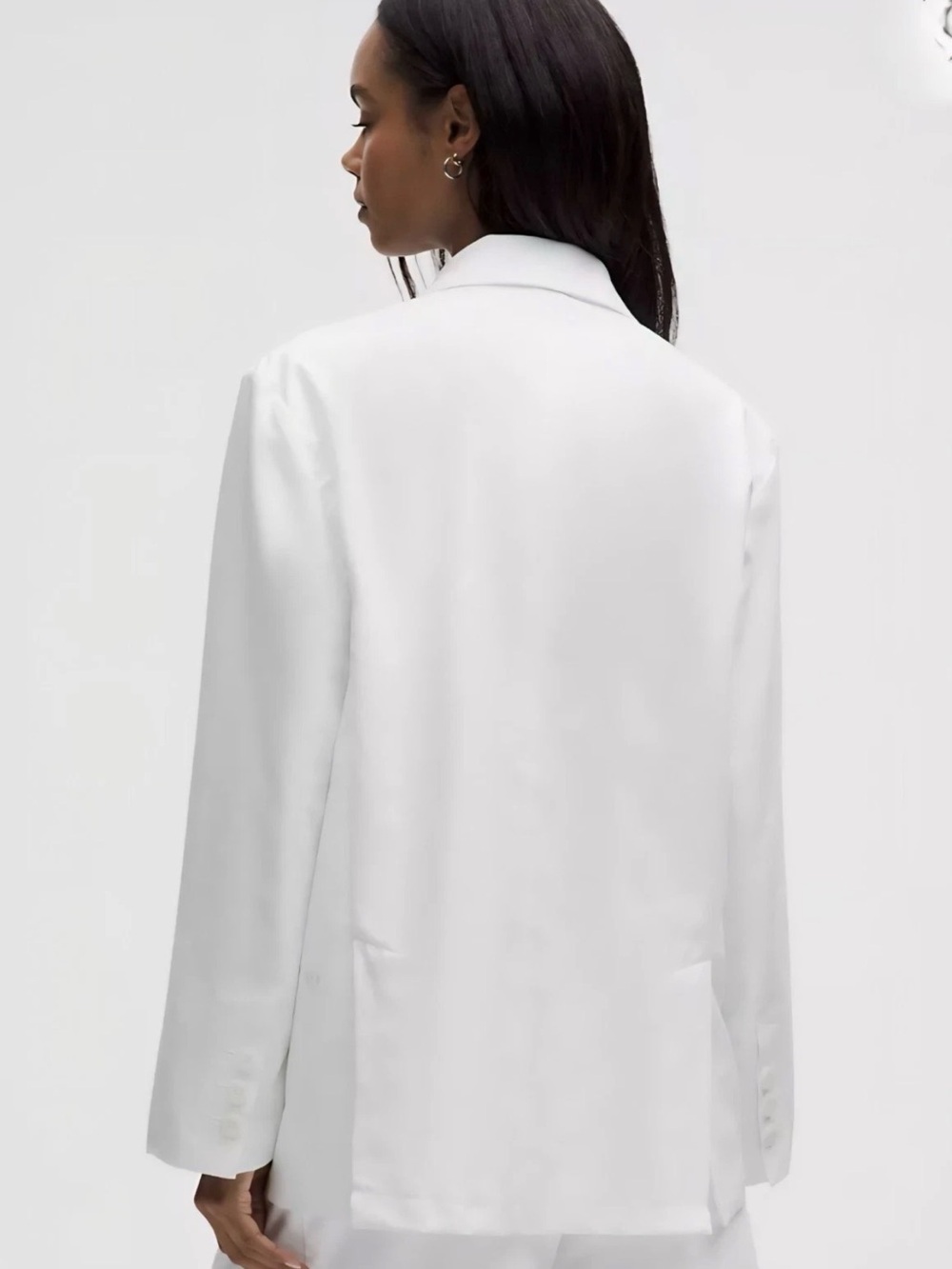 NWT SOLD OUT Lululemon LuluLinen Oversized Blazer – White – $198 Retail - Picture 2 of 4